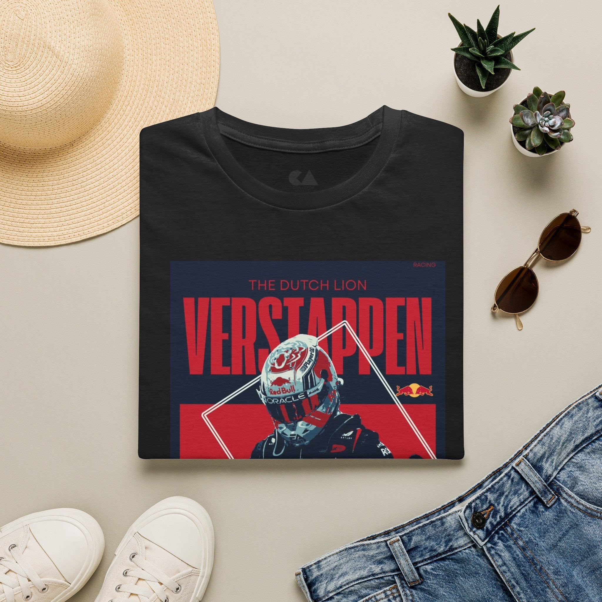 Verstappen Racing Tee — The Dutch Lion Formula 1 Fan Shirt