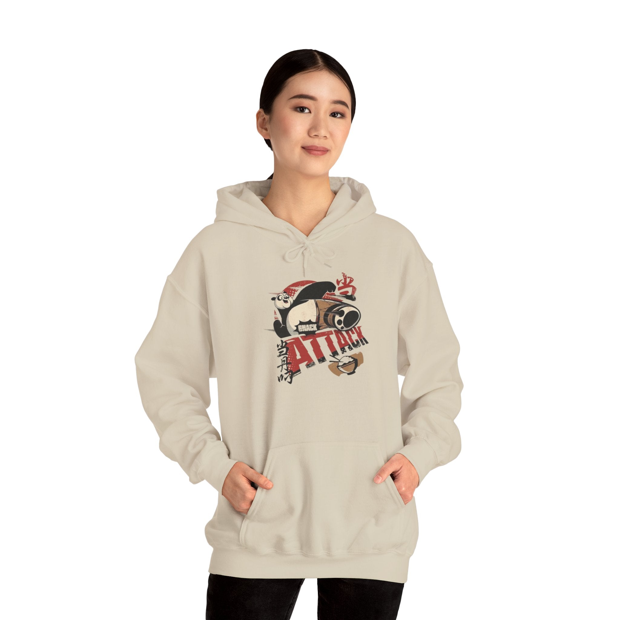 Attack Panda Hoodie — Cute Kung Fu Panda Graphic Pullover