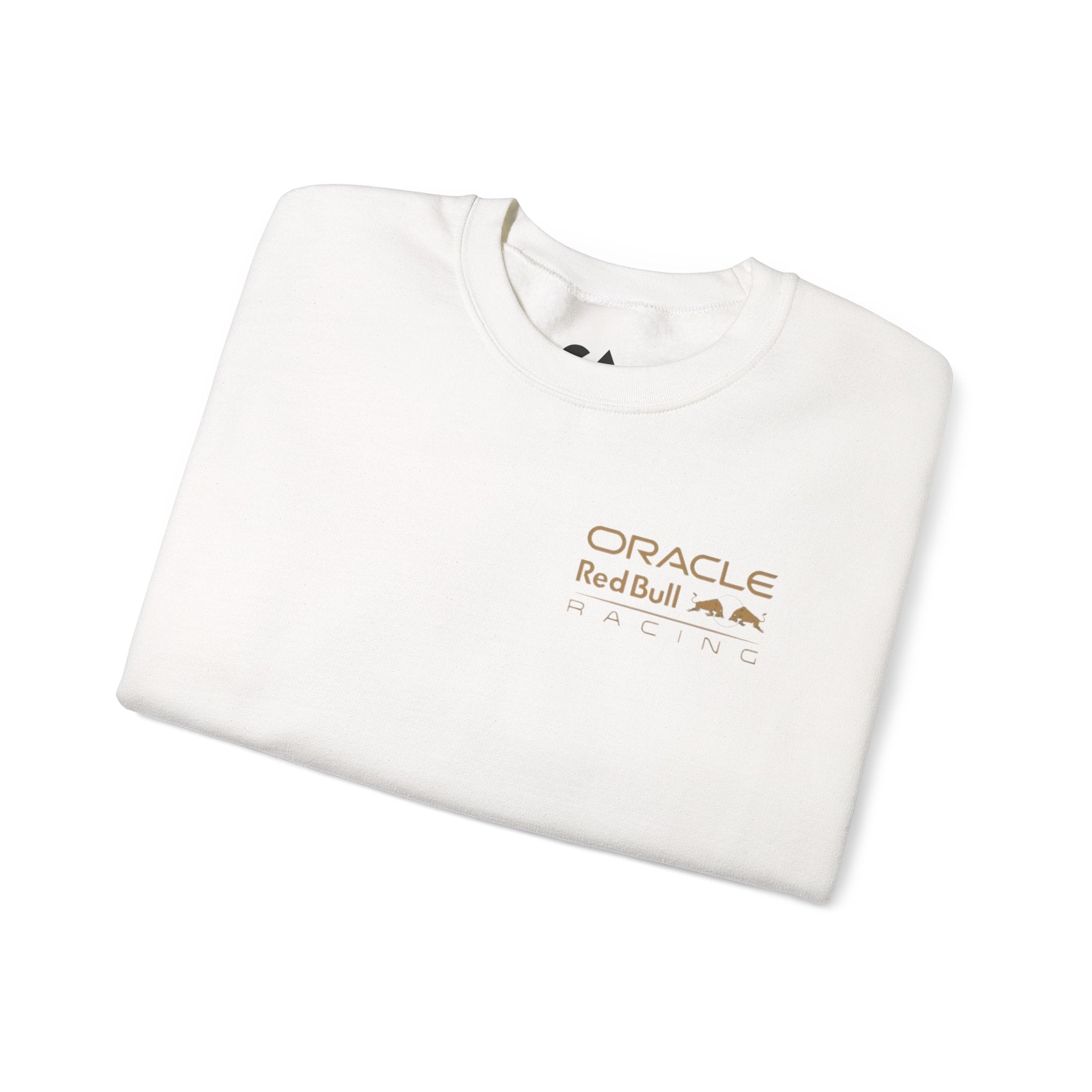 Oracle Red Bull Racing Crewneck Sweatshirt — Minimal Logo Sleeve Pullover