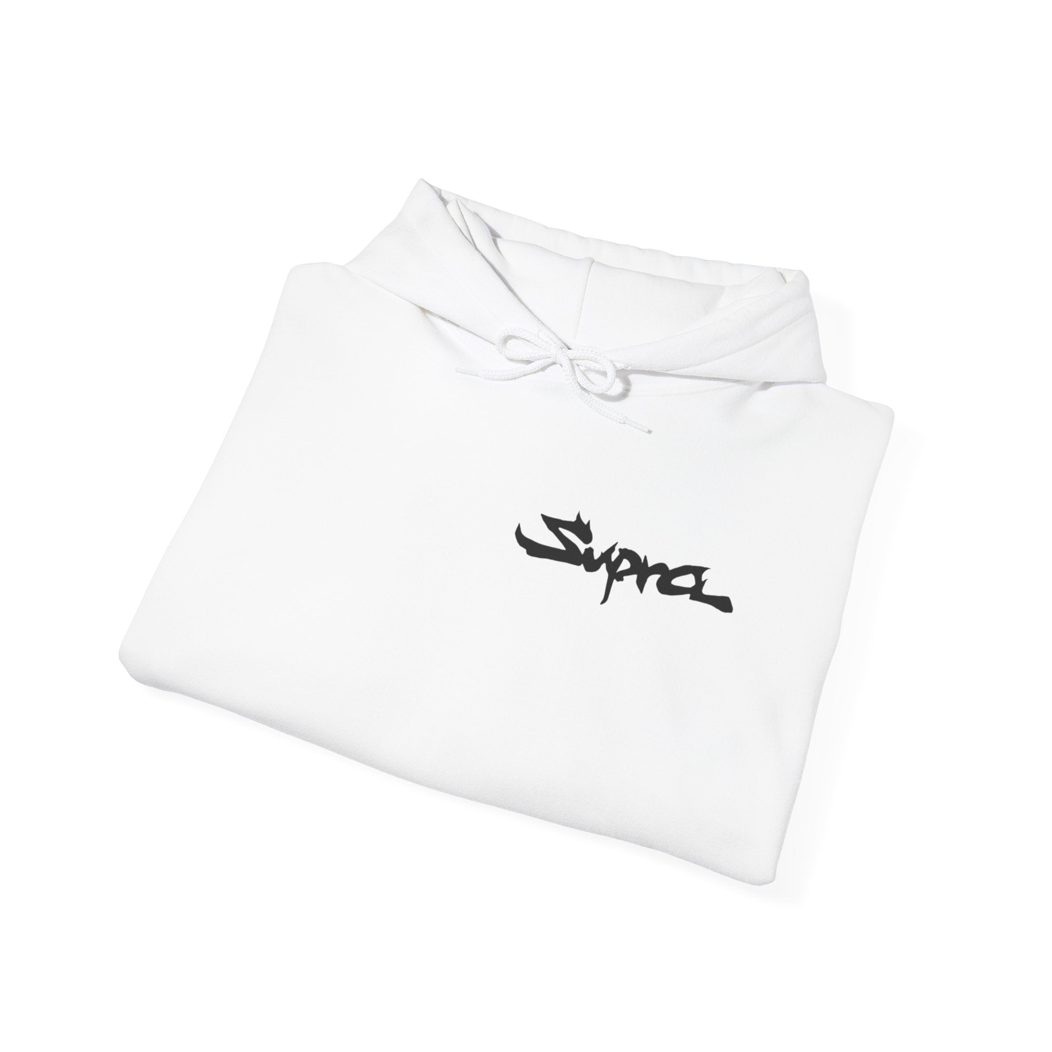 Supra Car Hoodie — Orange Supra Graphic Pullover