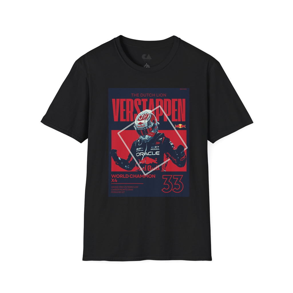 Verstappen Racing Tee — The Dutch Lion Formula 1 Fan Shirt