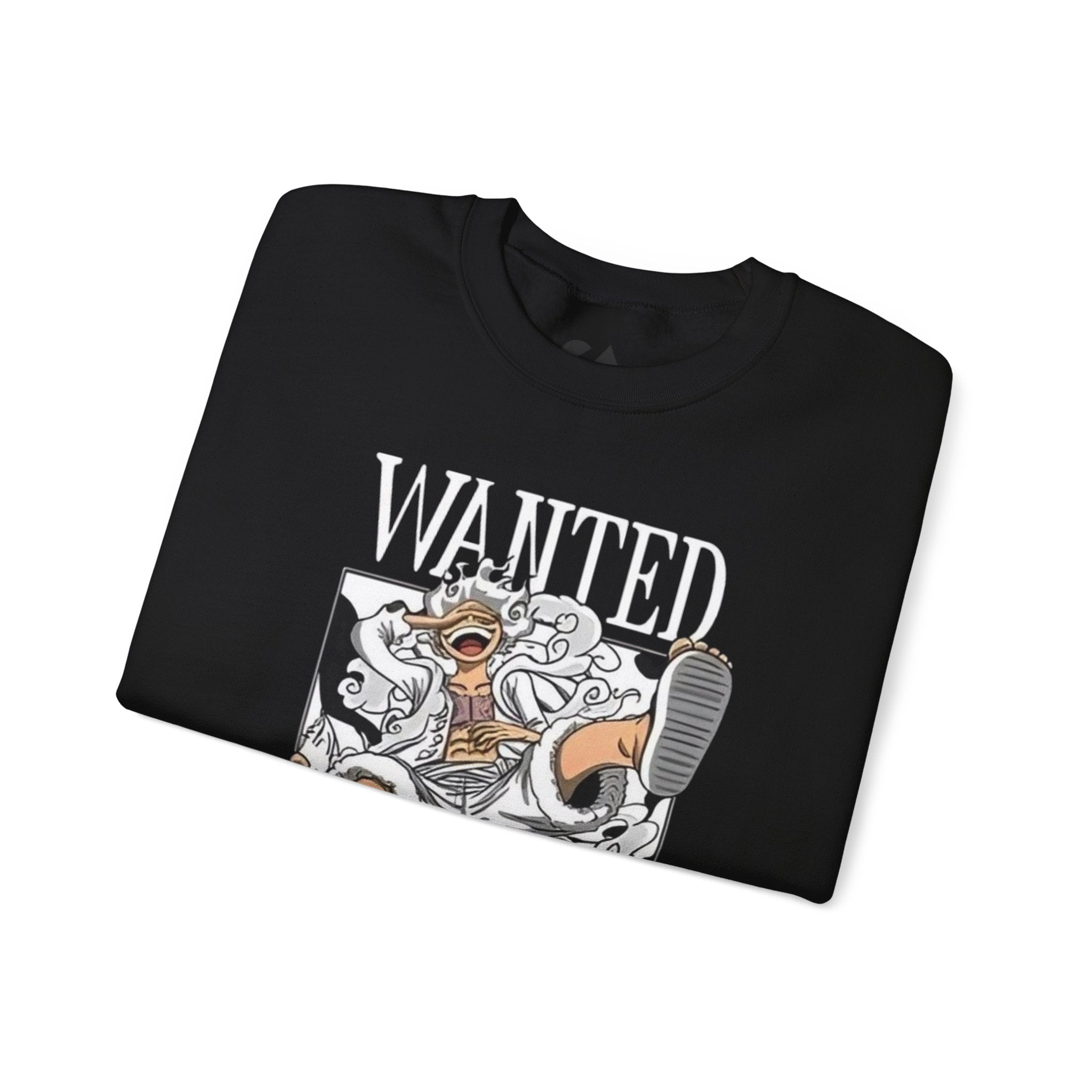 Monkey D Luffy Crewneck Sweatshirt — Playful Skateboarding Anime Illustration