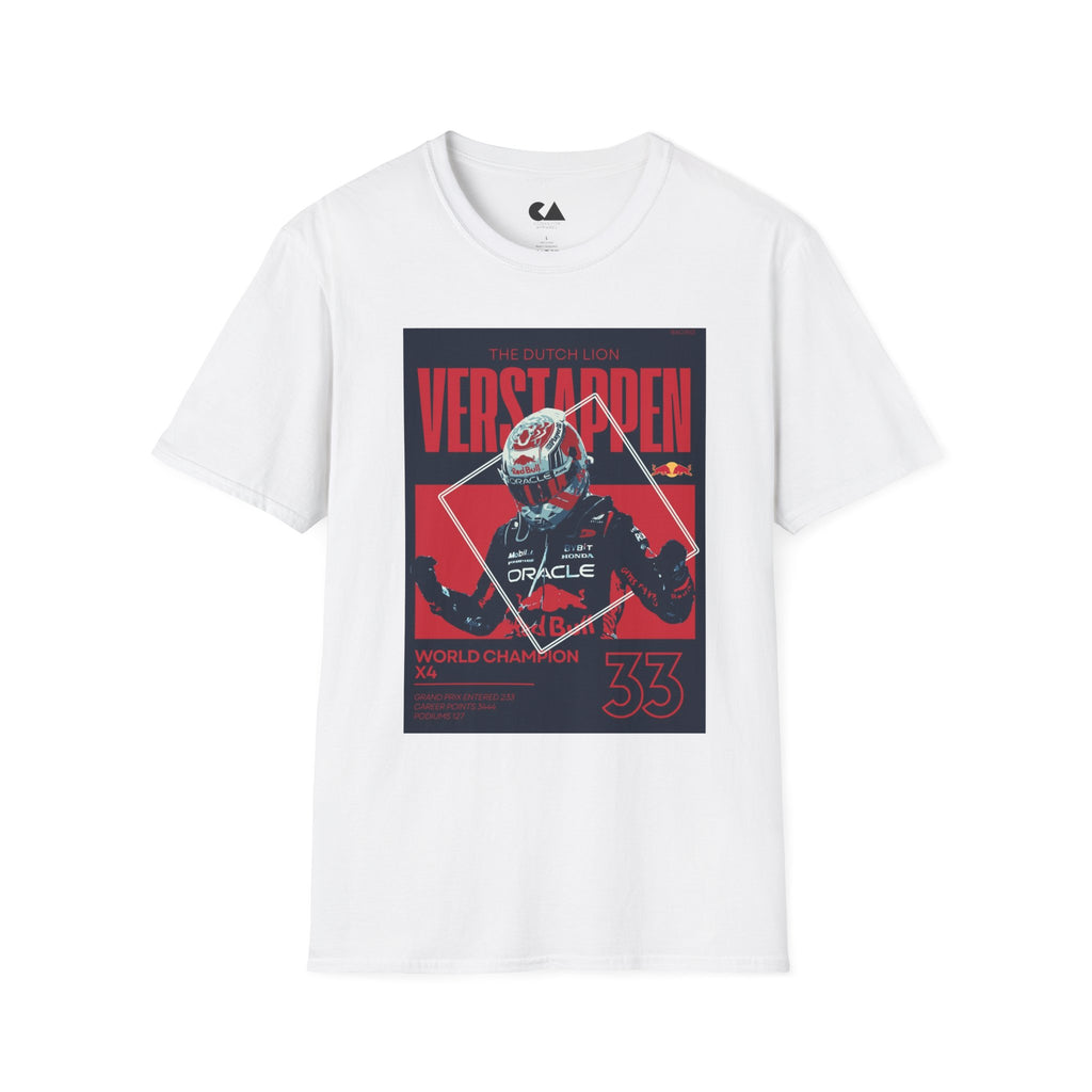 Verstappen Racing Tee — The Dutch Lion Formula 1 Fan Shirt