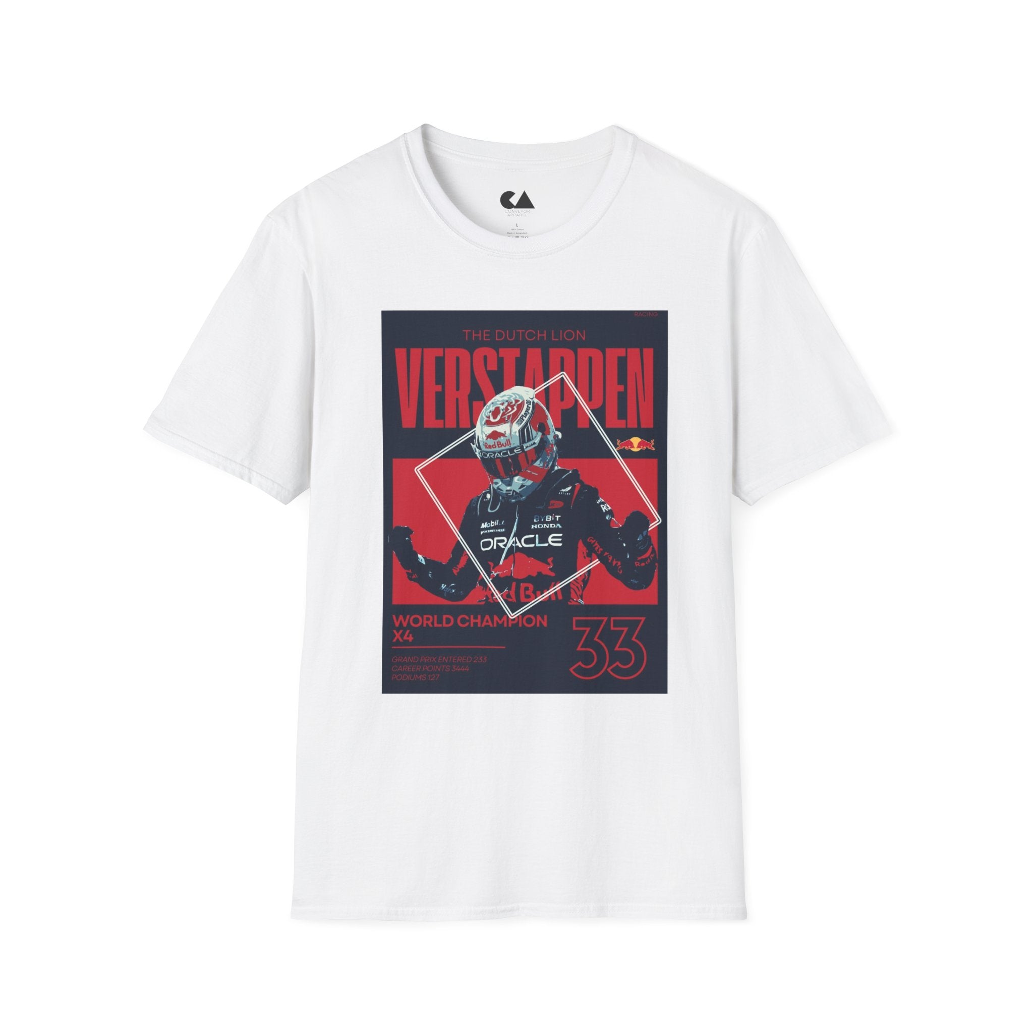 Verstappen Racing Tee — The Dutch Lion Formula 1 Fan Shirt