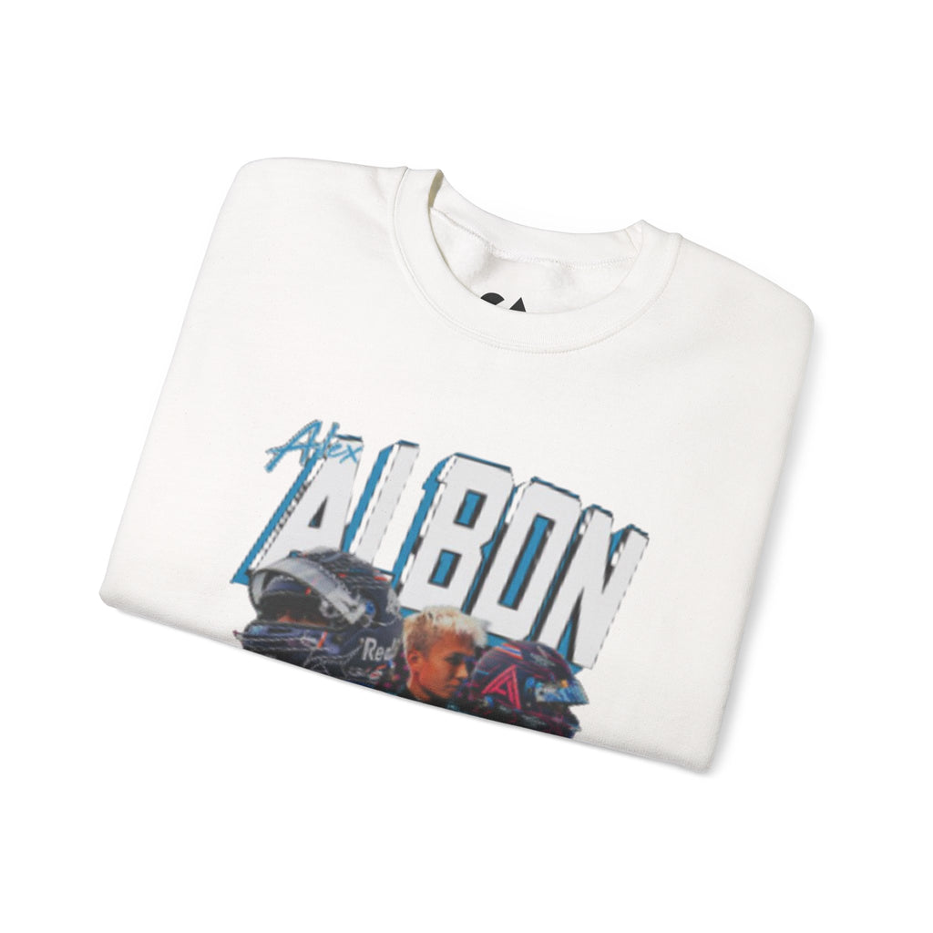 Racing Driver Crewneck Sweatshirt — 'Albon' Graphic Race Car Design