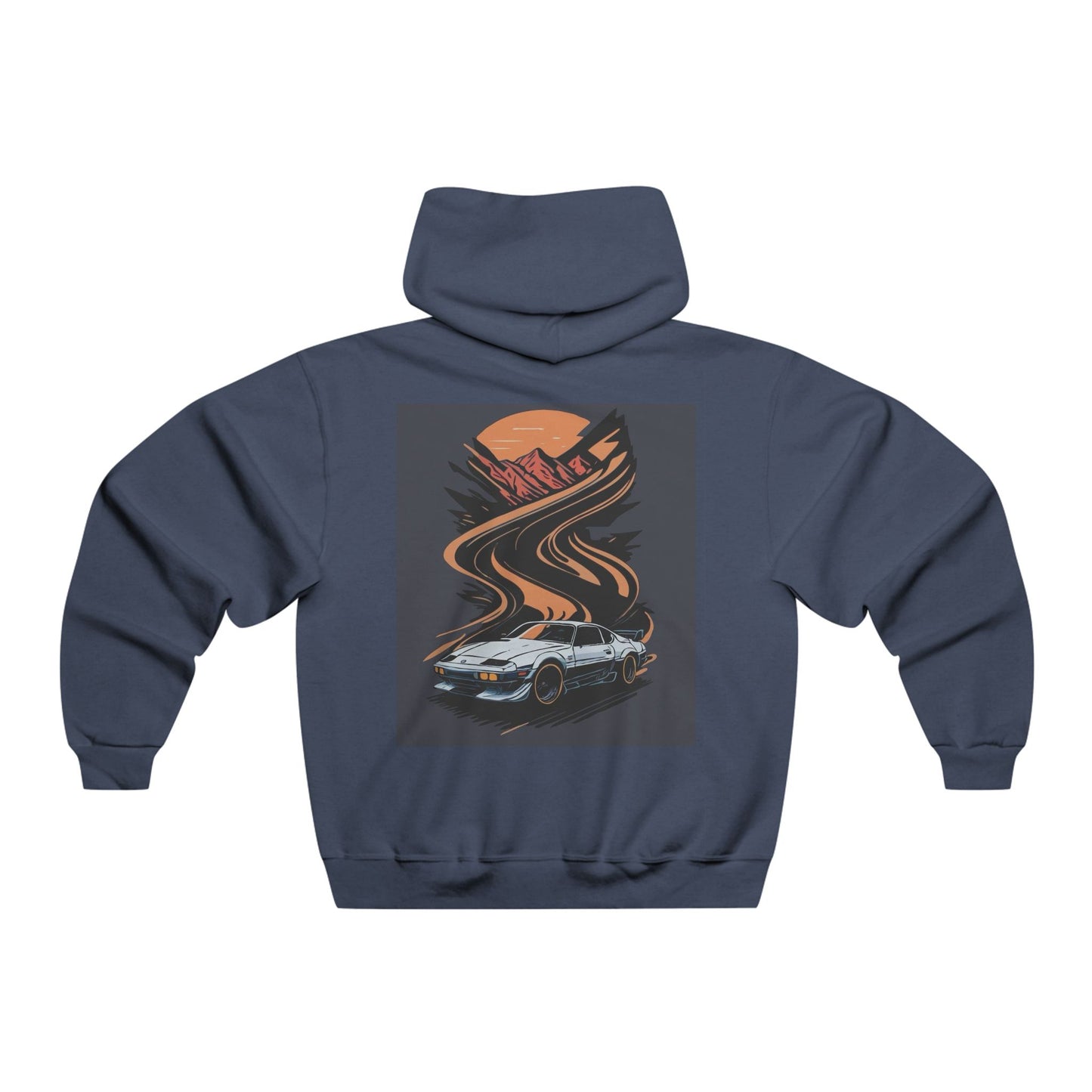 Retro Car Scene Hoodie - Perfect Gift for Car Enthusiasts, Cozy Pullover for Everyday Wear