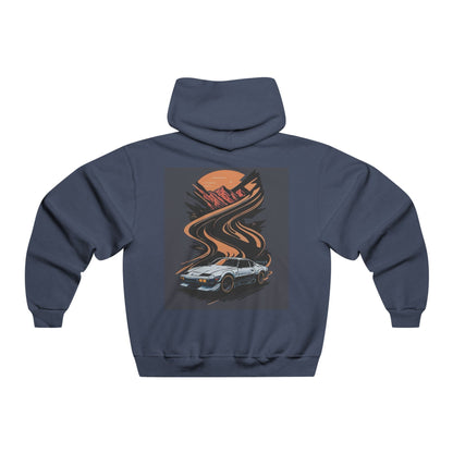 Retro Car Scene Hoodie - Perfect Gift for Car Enthusiasts, Cozy Pullover for Everyday Wear