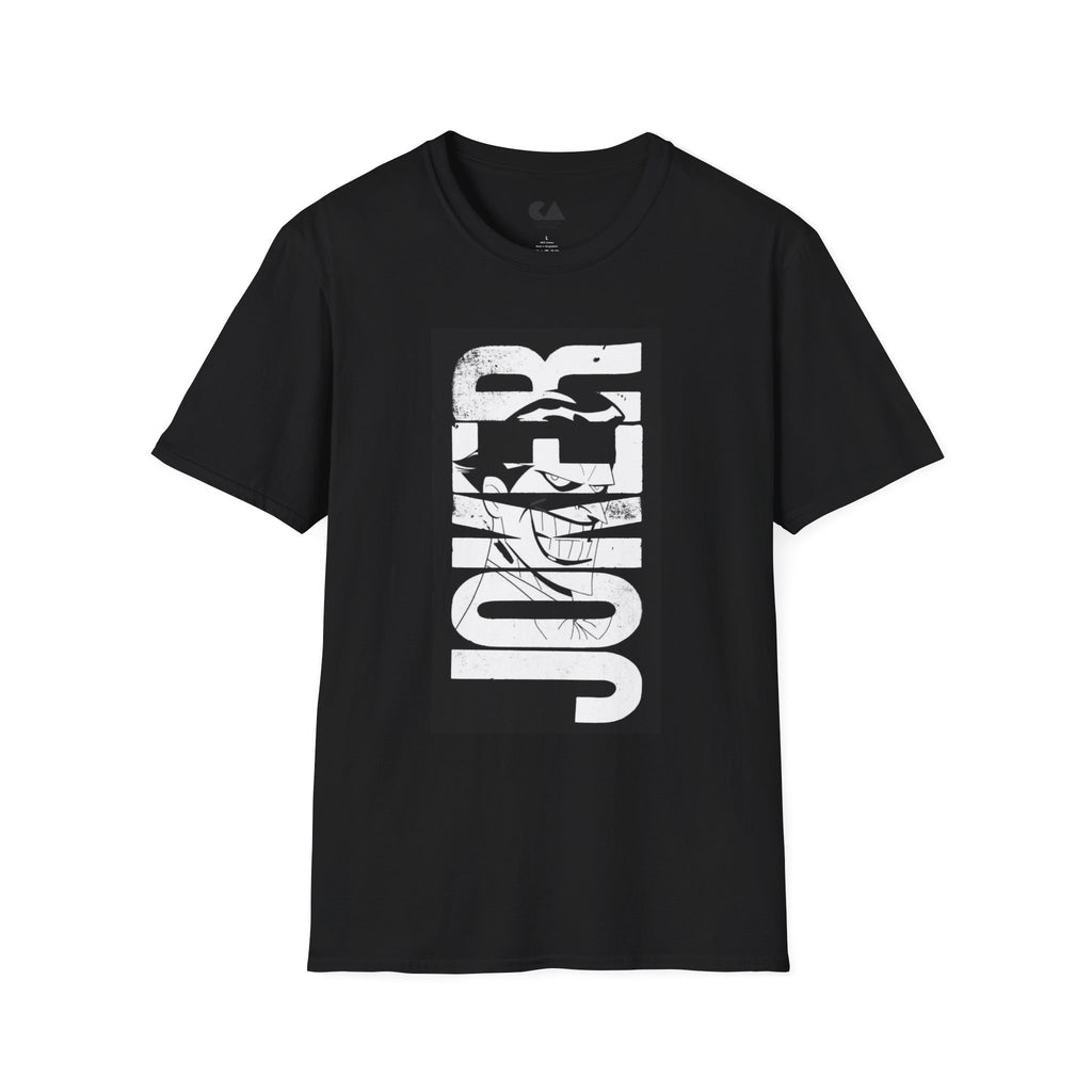 Joker Vertical Distressed Graphic T-Shirt — Gotham-Inspired Comic Tee