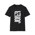 Joker Vertical Distressed Graphic T-Shirt — Gotham-Inspired Comic Tee