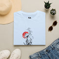 Samurai Sunset T-Shirt — Japanese Warrior Art Tee with Red Sun