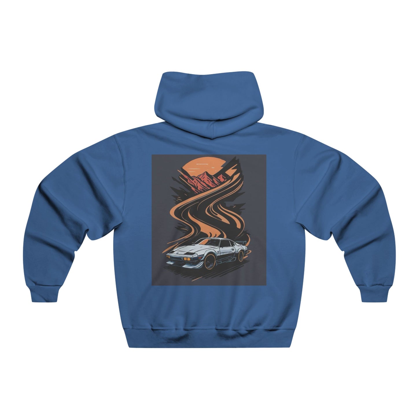 Retro Car Scene Hoodie - Perfect Gift for Car Enthusiasts, Cozy Pullover for Everyday Wear