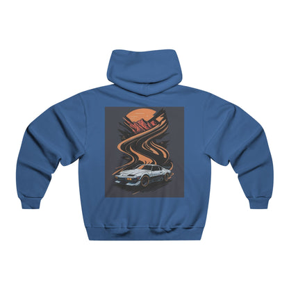 Retro Car Scene Hoodie - Perfect Gift for Car Enthusiasts, Cozy Pullover for Everyday Wear