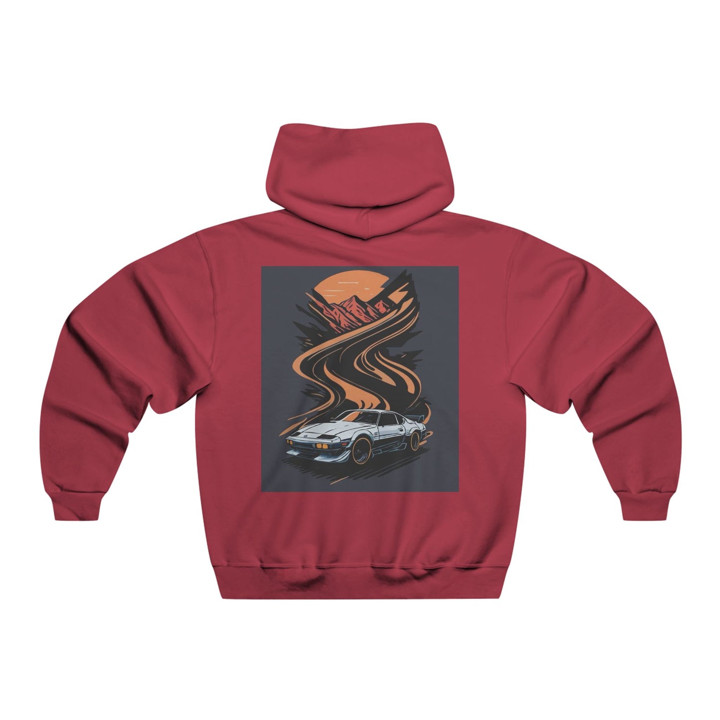 Retro Car Scene Hoodie - Perfect Gift for Car Enthusiasts, Cozy Pullover for Everyday Wear