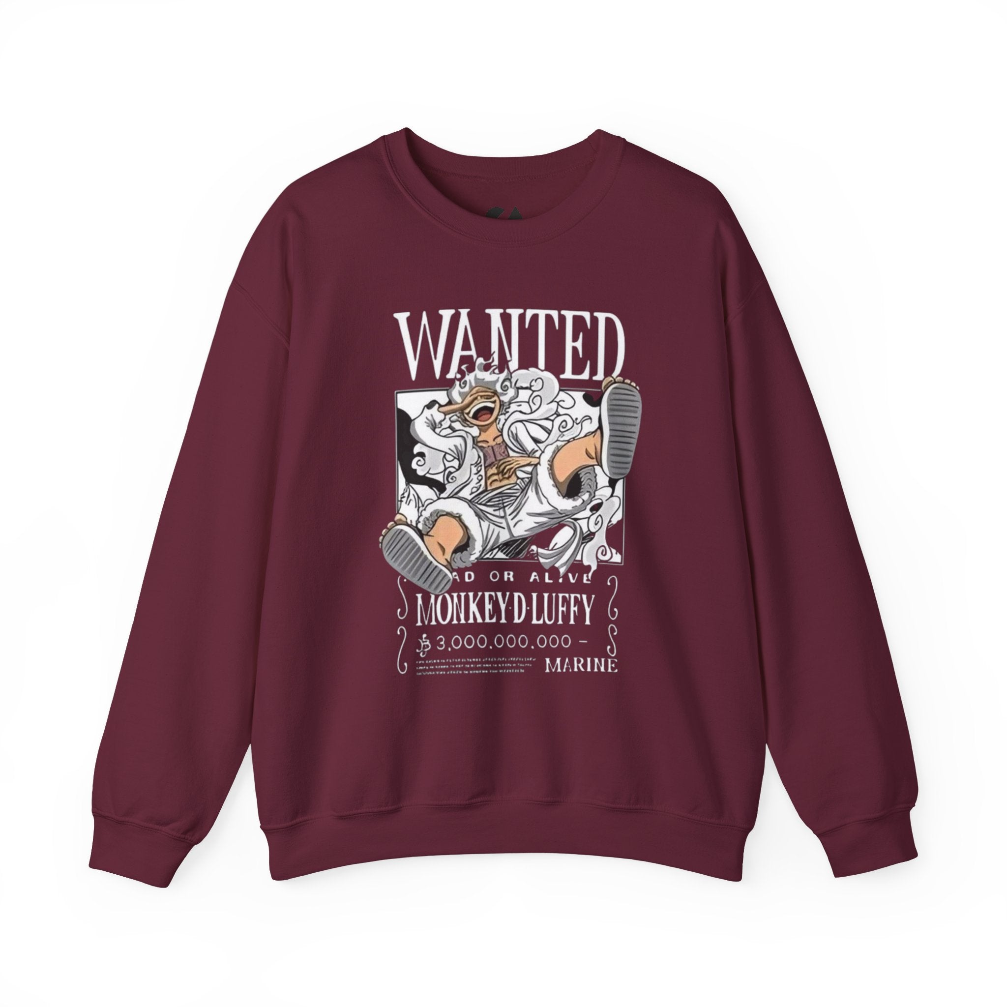 Monkey D Luffy Crewneck Sweatshirt — Playful Skateboarding Anime Illustration