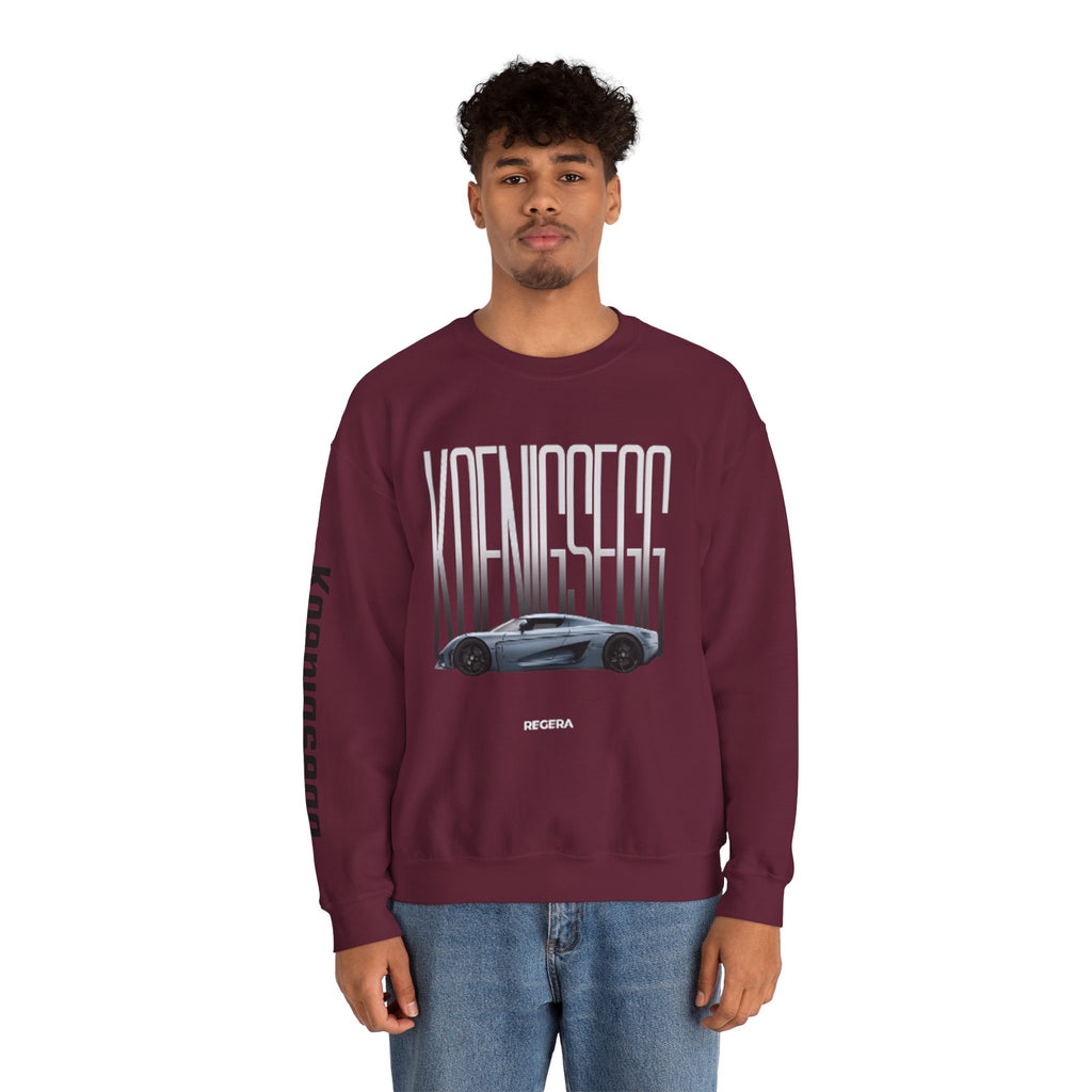 Koenigsegg Regera Crewneck Sweatshirt — Hypercar Graphic Pullover