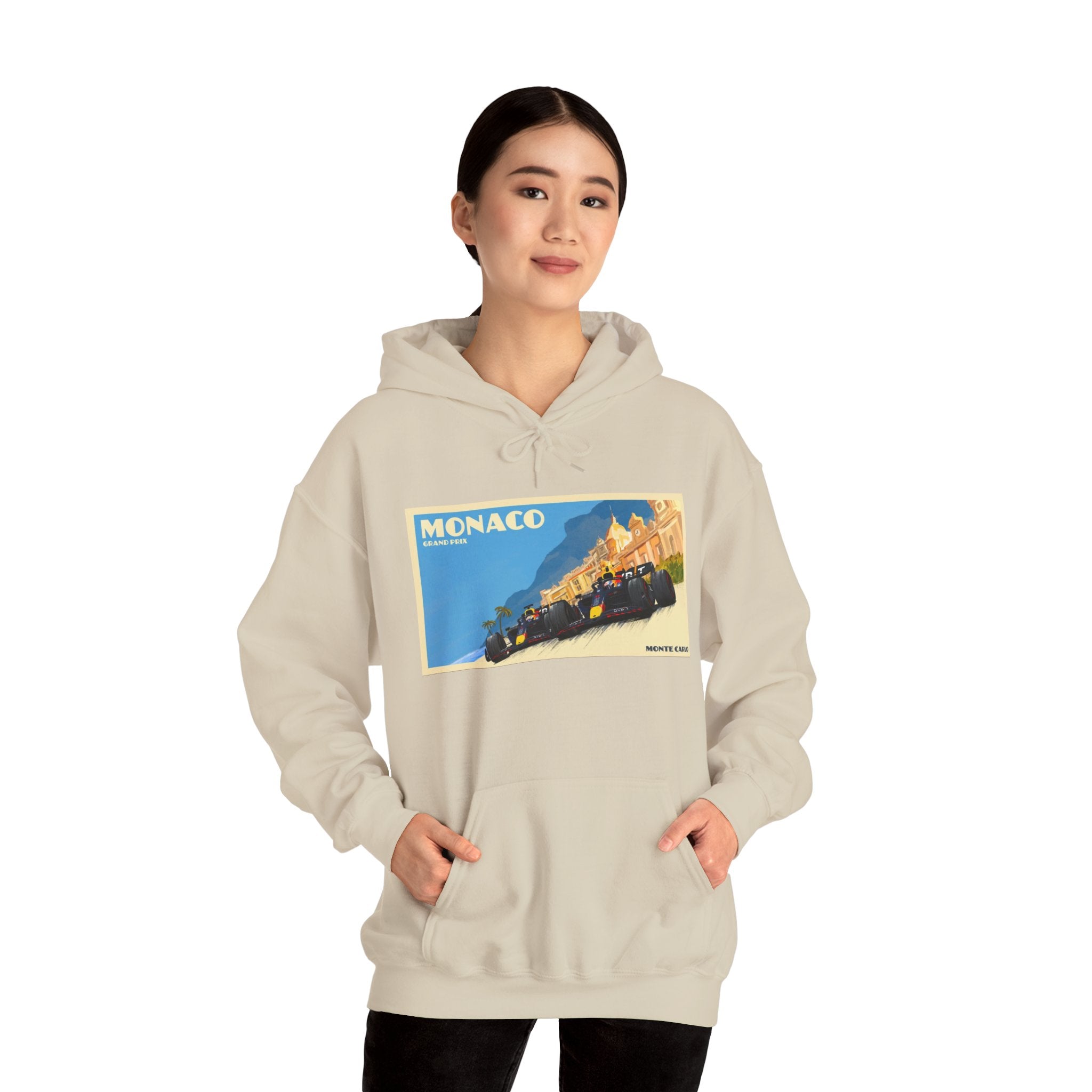 Monaco Vintage Grand Prix Hoodie – Retro Racing Poster Sweatshirt