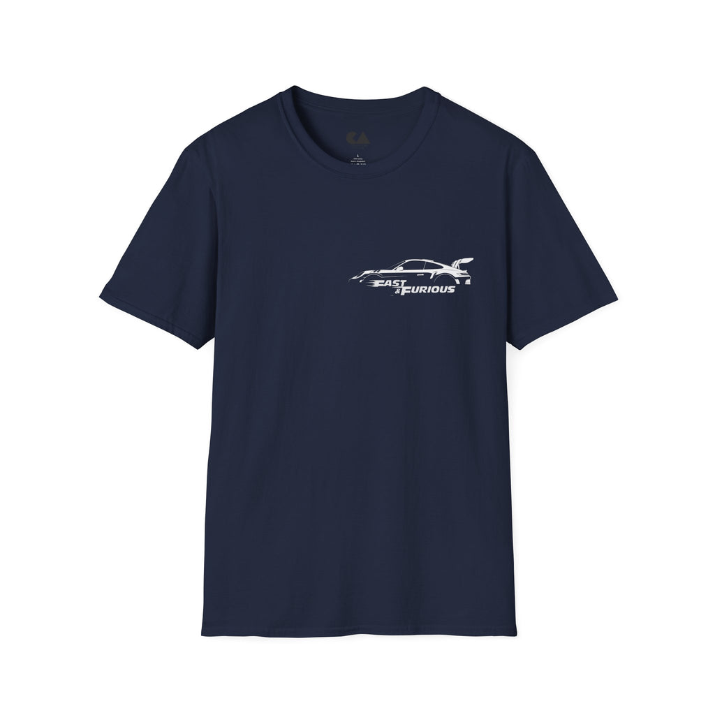 Fast & Furious Silhouette T-Shirt — Retro Sports Car Graphic Tee