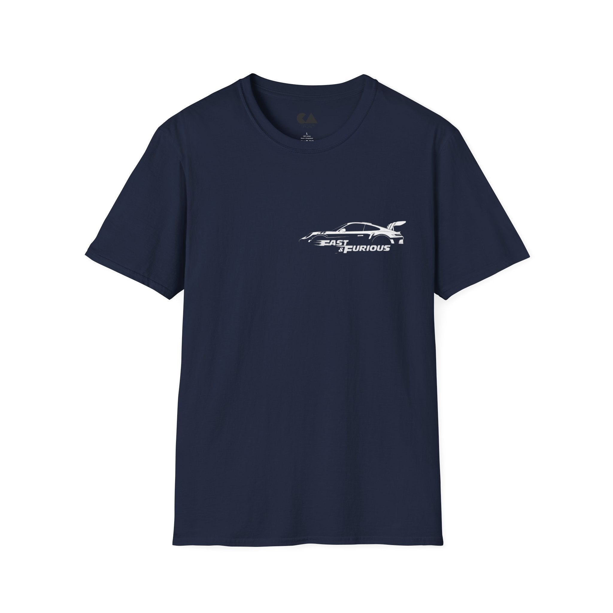 Fast & Furious Silhouette T-Shirt — Retro Sports Car Graphic Tee