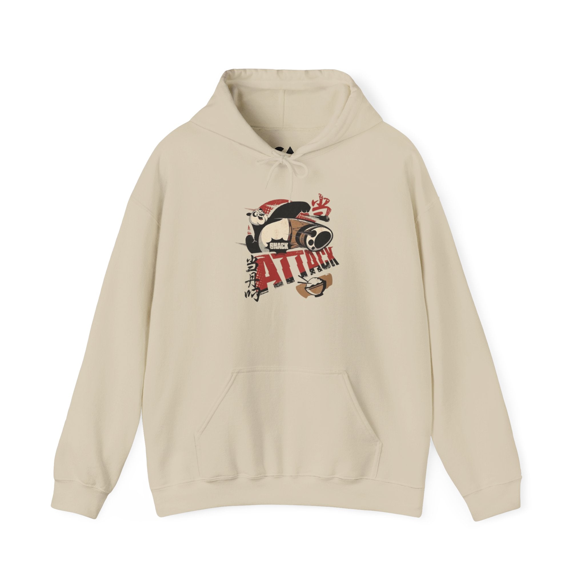 Attack Panda Hoodie — Cute Kung Fu Panda Graphic Pullover
