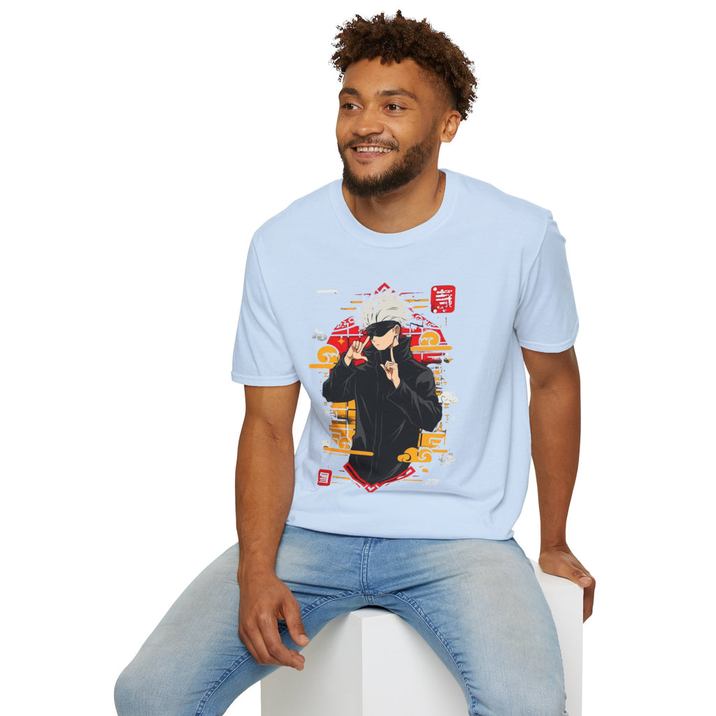 Anime Jujutsu Sorcerer Graphic T-Shirt — Cool Masked Character Design