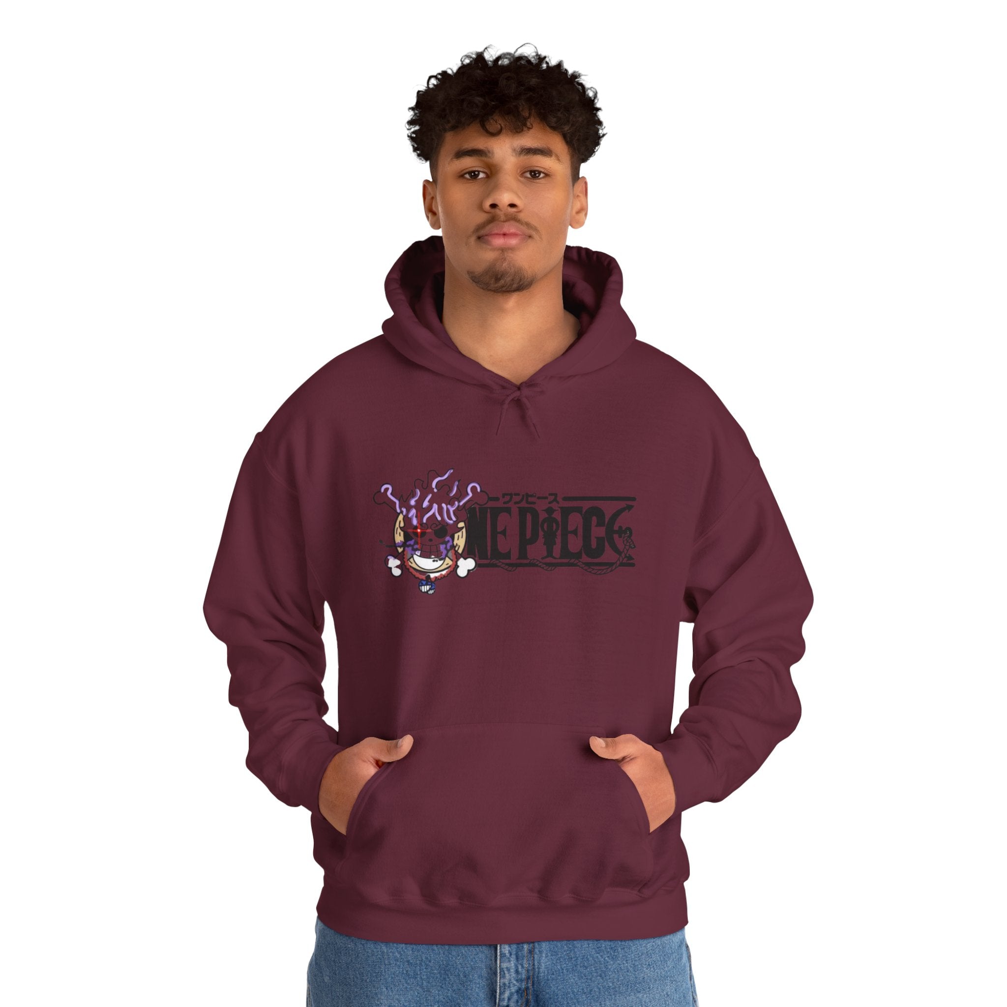One Piece Skull Logo Hoodie — Anime Pirate Crew Pullover
