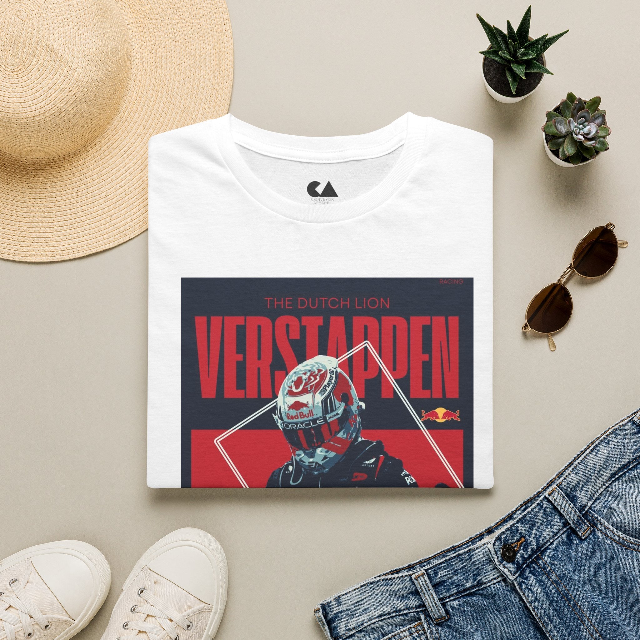 Verstappen Racing Tee — The Dutch Lion Formula 1 Fan Shirt