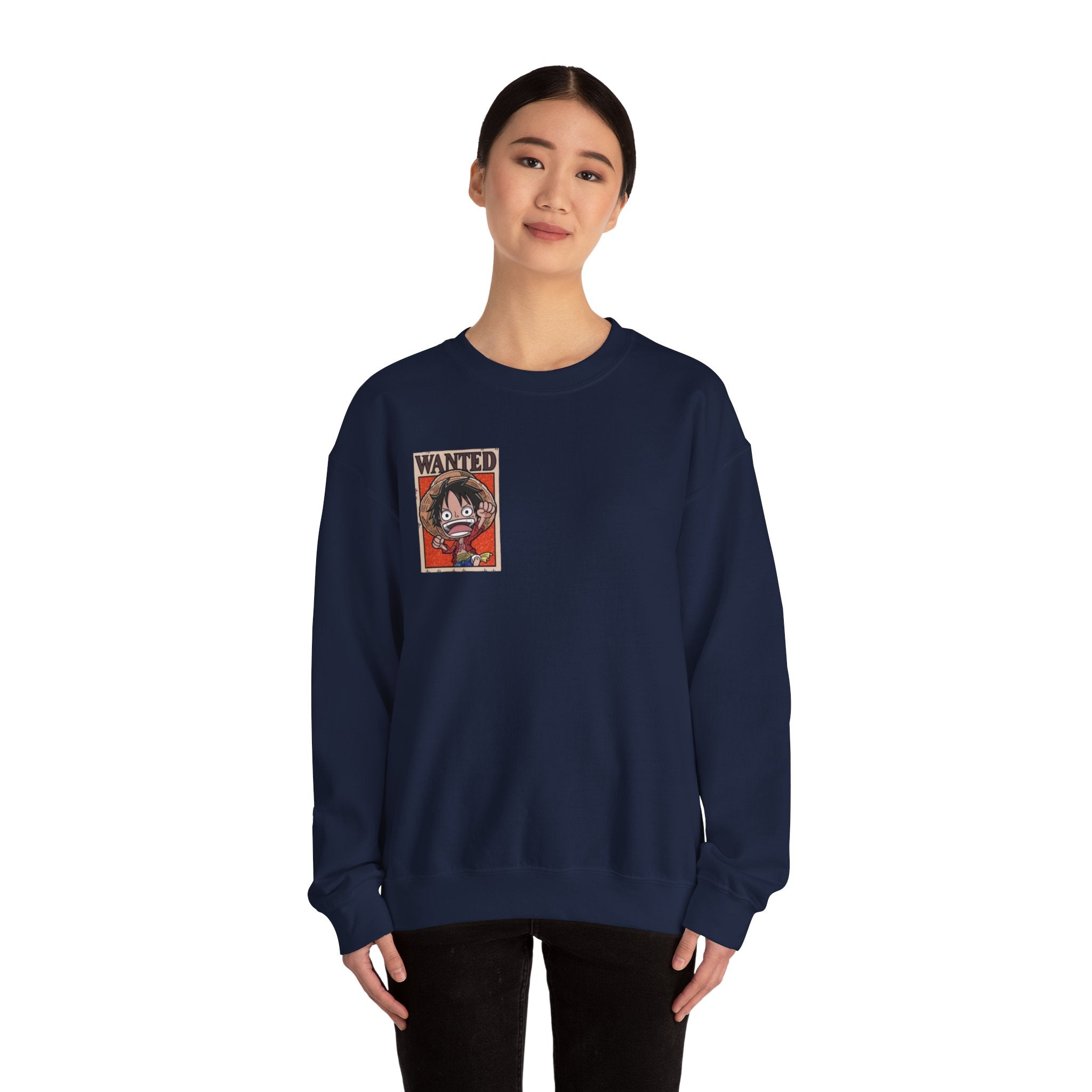 Wanted Poster Sweatshirt — Monkey D Luffy Graphic Crewneck