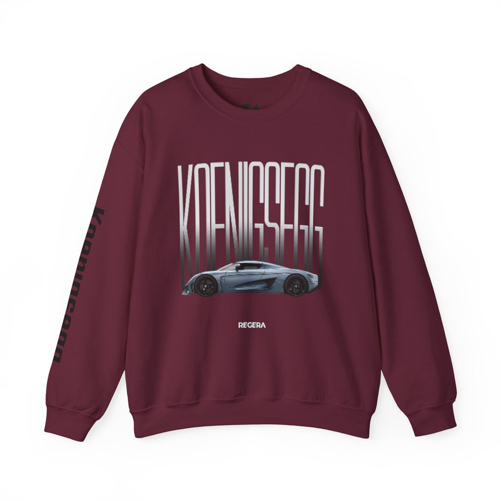 Koenigsegg Regera Crewneck Sweatshirt — Hypercar Graphic Pullover