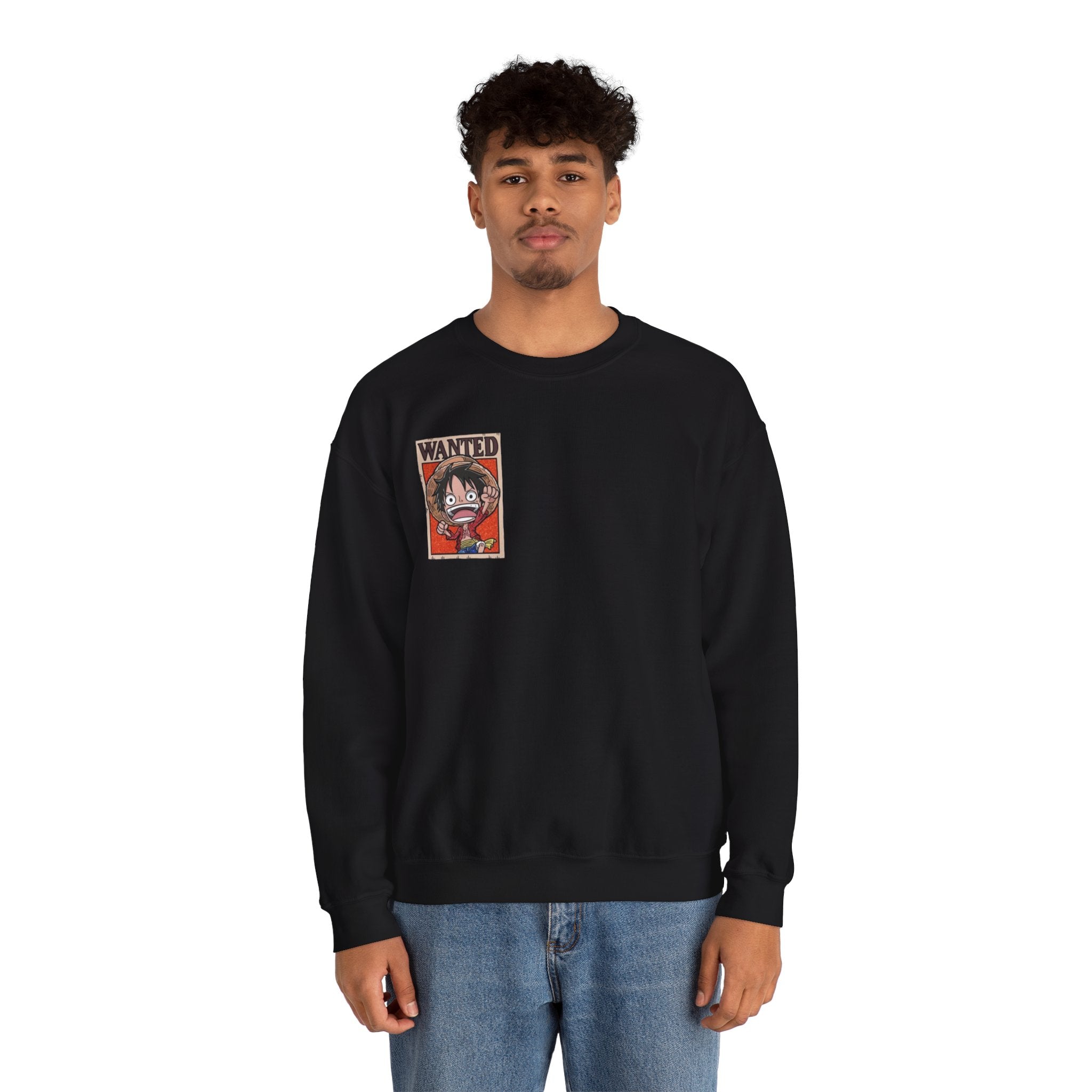 Wanted Poster Sweatshirt — Monkey D Luffy Graphic Crewneck
