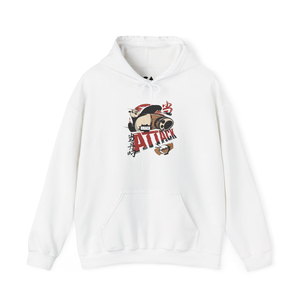Attack Panda Hoodie — Cute Kung Fu Panda Graphic Pullover