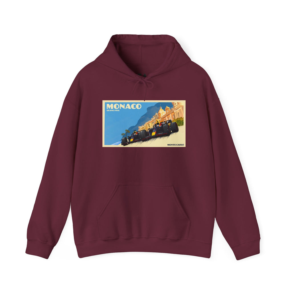 Monaco Vintage Grand Prix Hoodie – Retro Racing Poster Sweatshirt