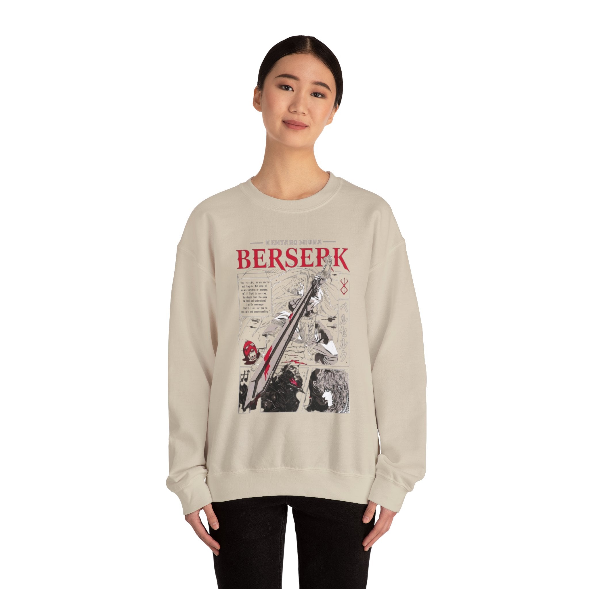 Berserk Manga Panel Crewneck Sweatshirt