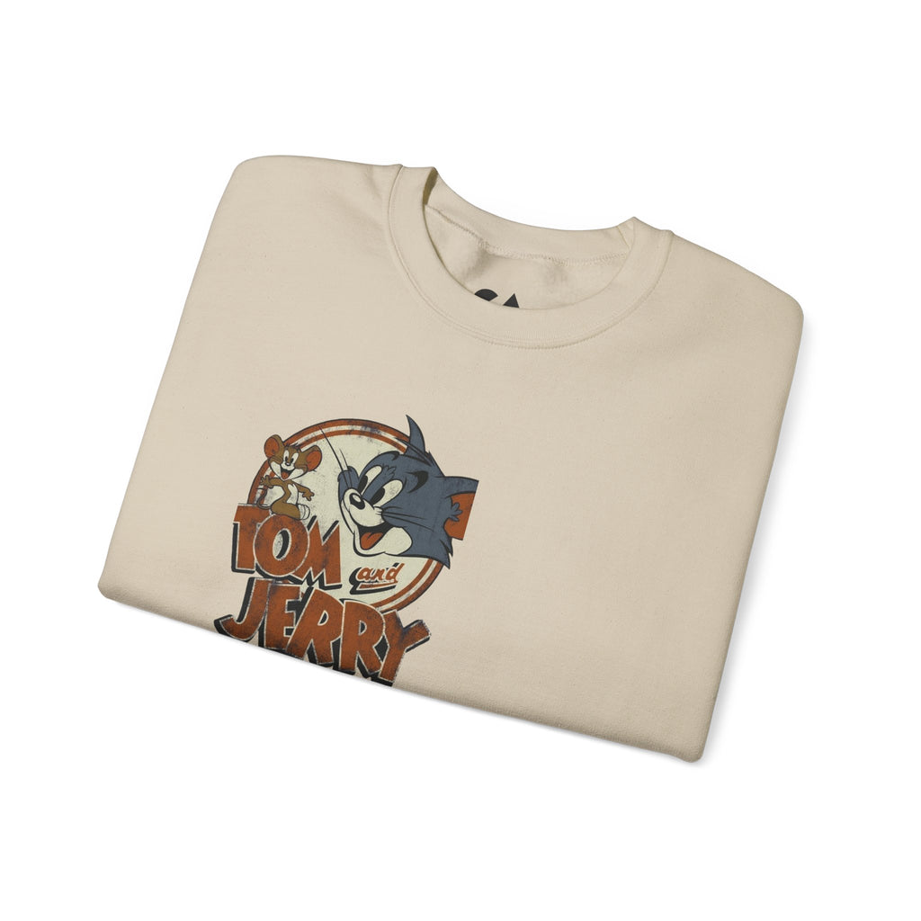 Tom & Jerry Sweatshirt — Retro Cartoon Crewneck