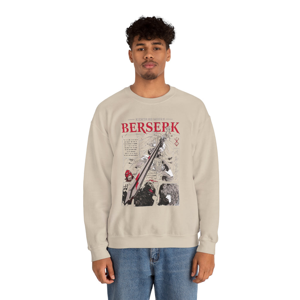 Berserk Manga Panel Crewneck Sweatshirt