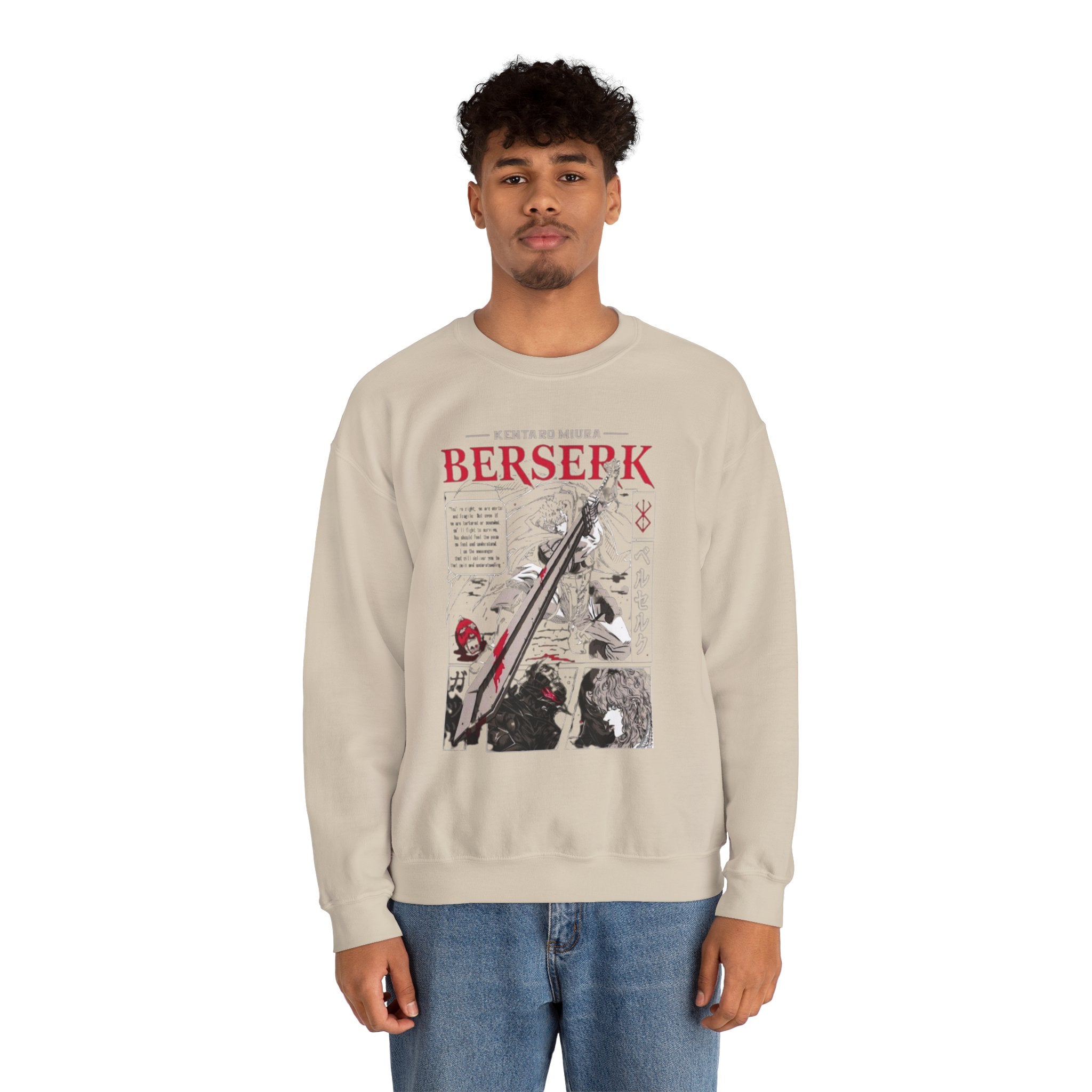 Berserk Manga Panel Crewneck Sweatshirt