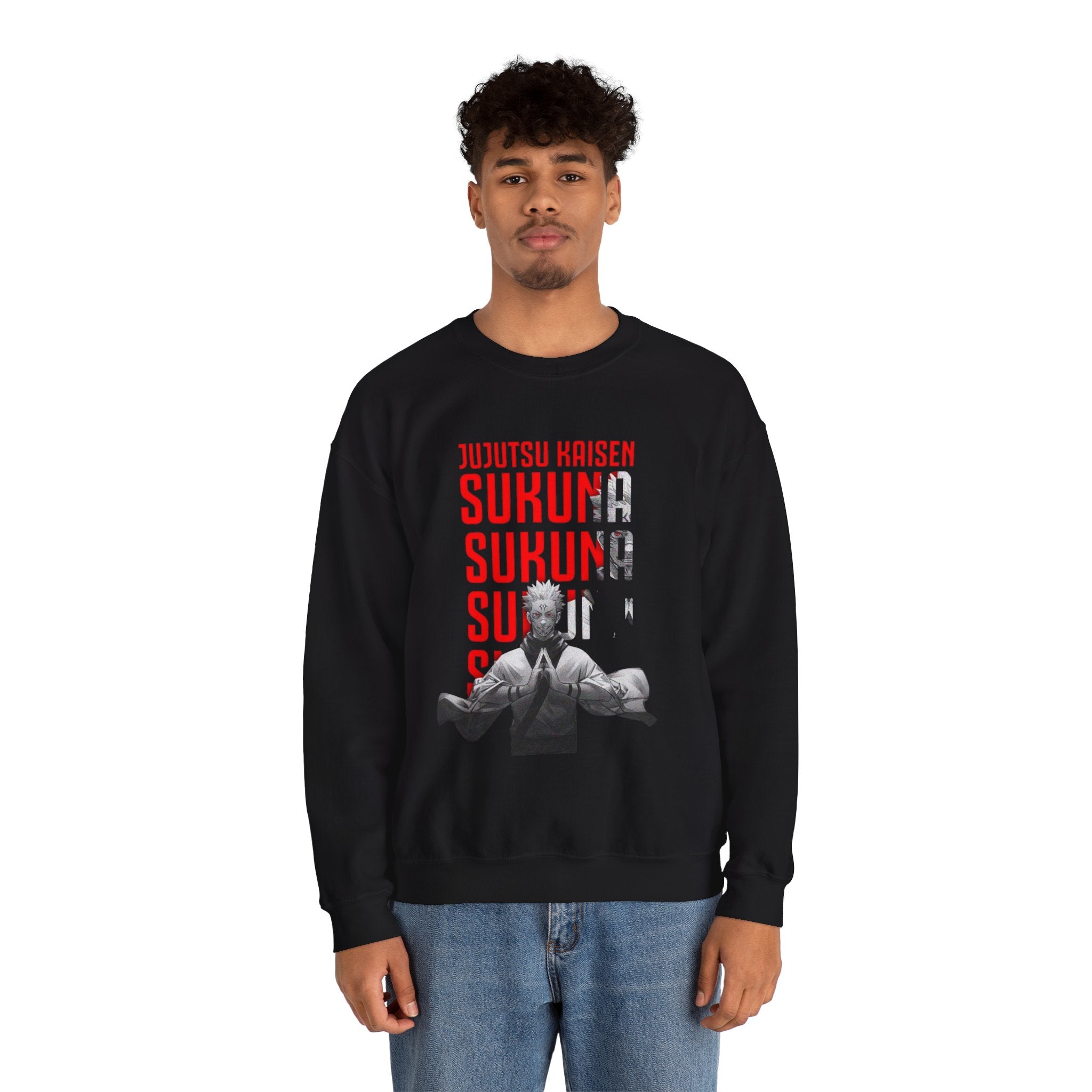 Jujutsu Kaisen Sukuna Graphic Crewneck Sweatshirt