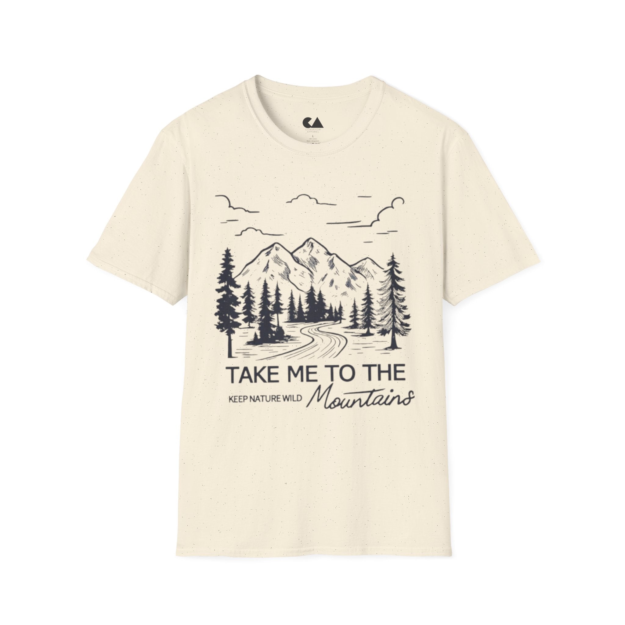 Mountain Graphic T-Shirt — "Take Me to the Mountains" Outdoor Nature Tee