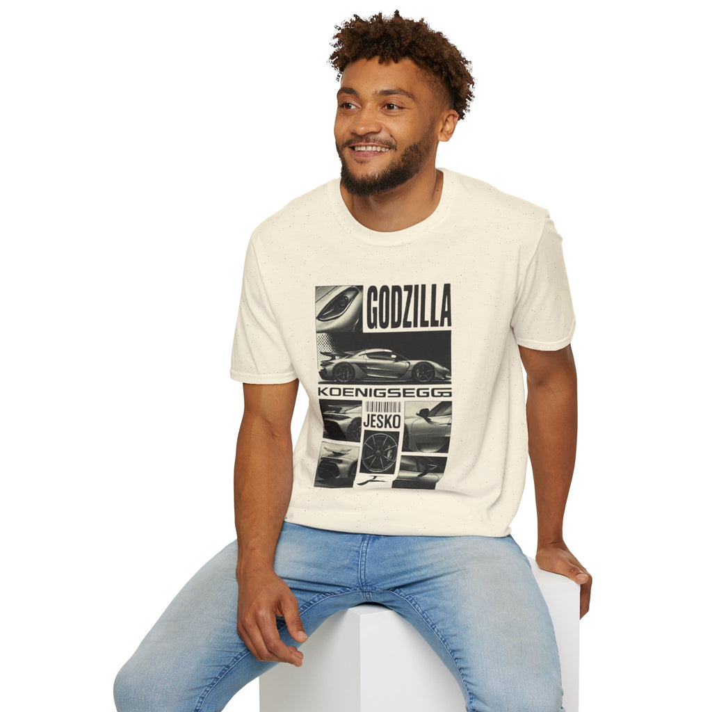 Godzilla Koenigsegg Supercar T‑Shirt — Performance Car Graphic Tee