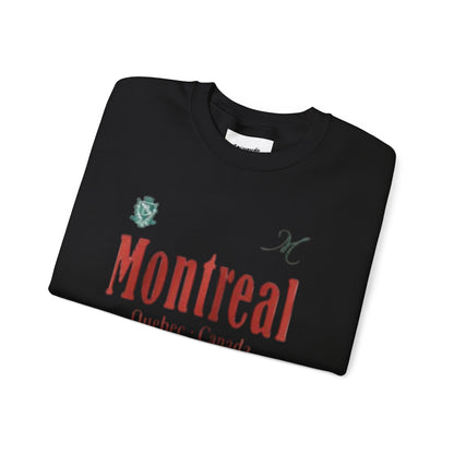 Montreal Inspired Unisex Crewneck Sweatshirt - Cozy, Casual Wear for Travelers, Souvenir Gift, Perfect for Holidays