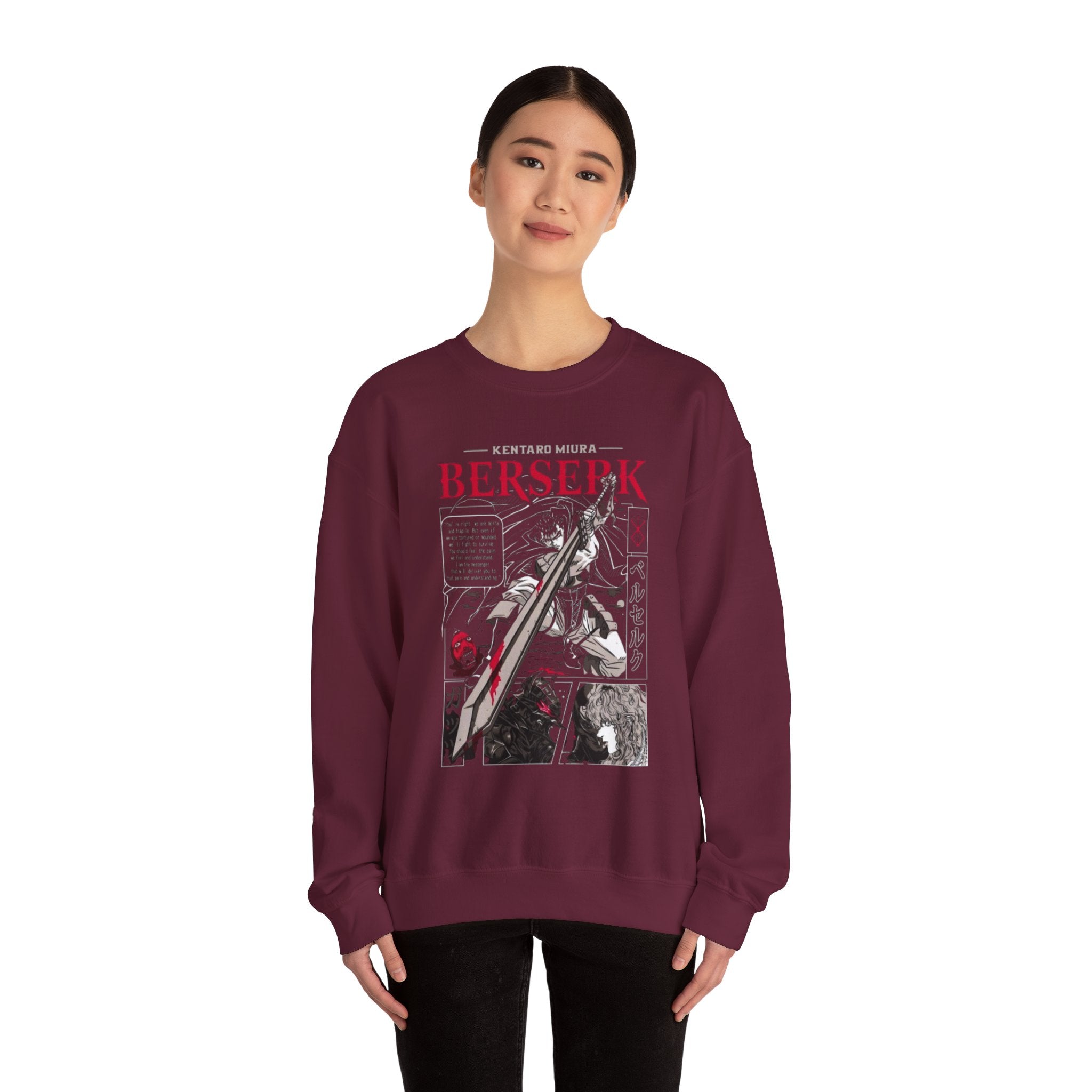 Berserk Manga Panel Crewneck Sweatshirt