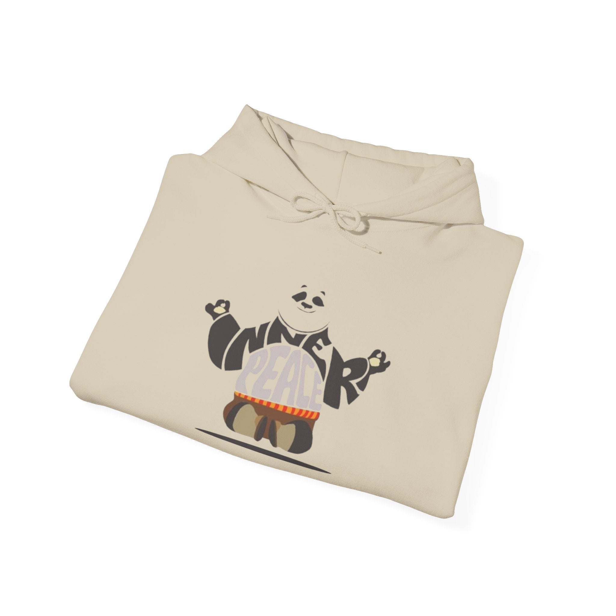 Peace Panda Hoodie — Cute Meditation Panda Graphic Pullover | Kung Fu Panda
