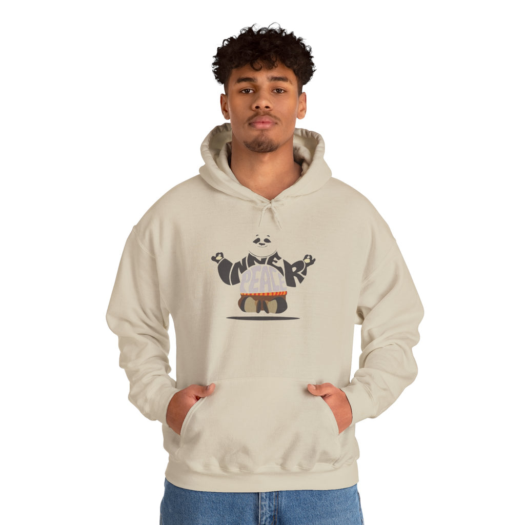 Peace Panda Hoodie — Cute Meditation Panda Graphic Pullover | Kung Fu Panda