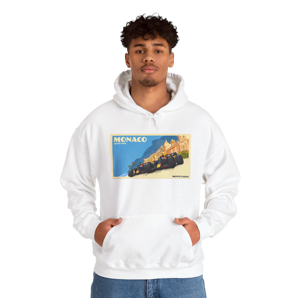 Monaco Vintage Grand Prix Hoodie – Retro Racing Poster Sweatshirt