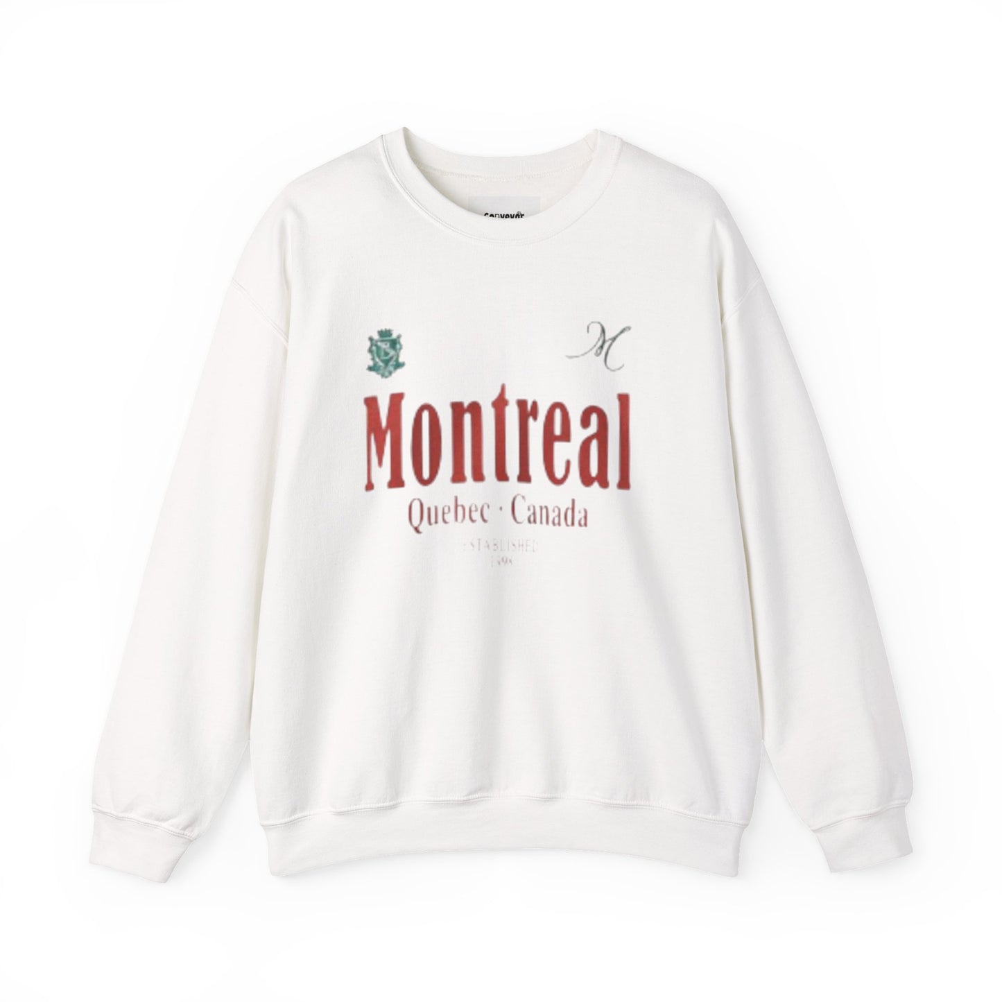 Montreal Inspired Unisex Crewneck Sweatshirt - Cozy, Casual Wear for Travelers, Souvenir Gift, Perfect for Holidays