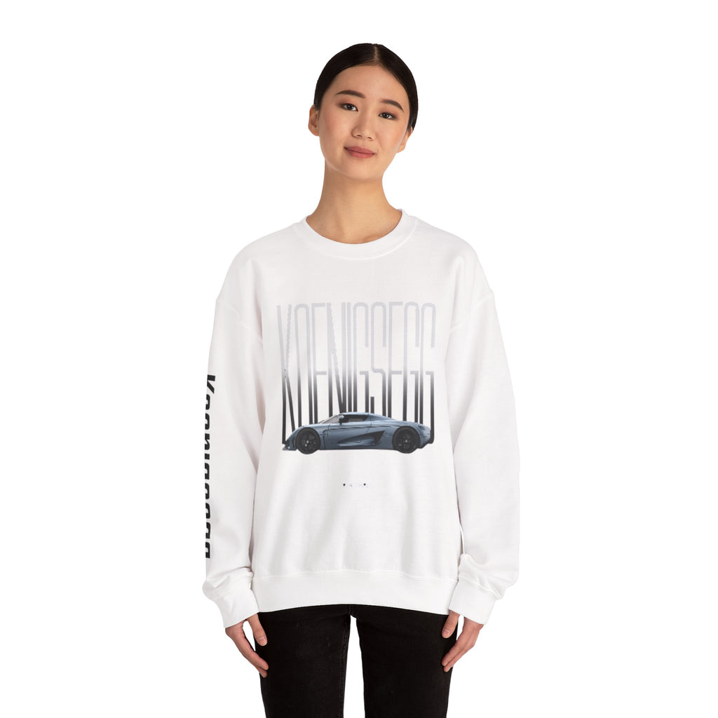 Koenigsegg Regera Crewneck Sweatshirt — Hypercar Graphic Pullover