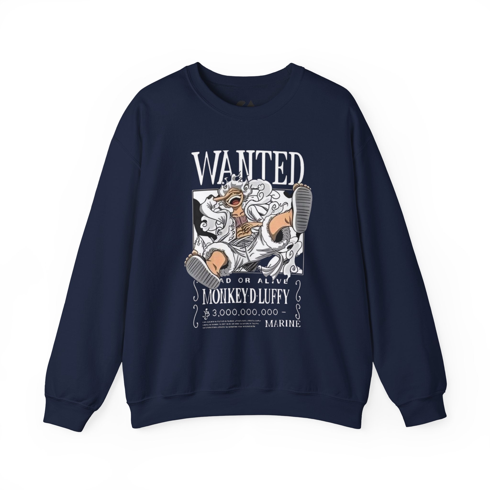 Monkey D Luffy Crewneck Sweatshirt — Playful Skateboarding Anime Illustration