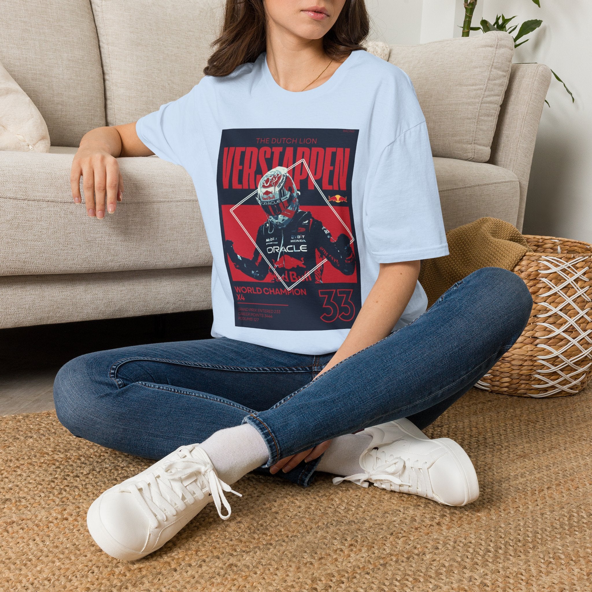 Verstappen Racing Tee — The Dutch Lion Formula 1 Fan Shirt