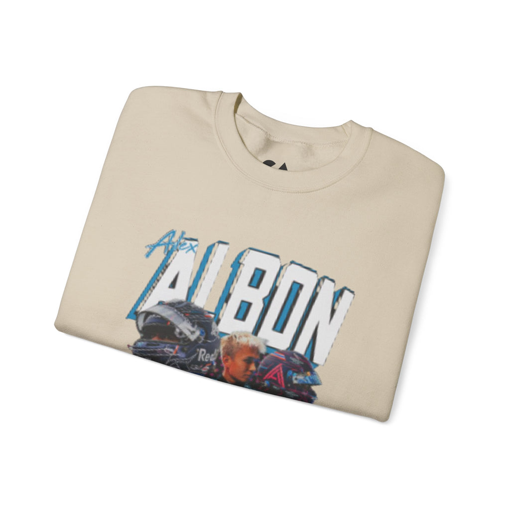 Racing Driver Crewneck Sweatshirt — 'Albon' Graphic Race Car Design