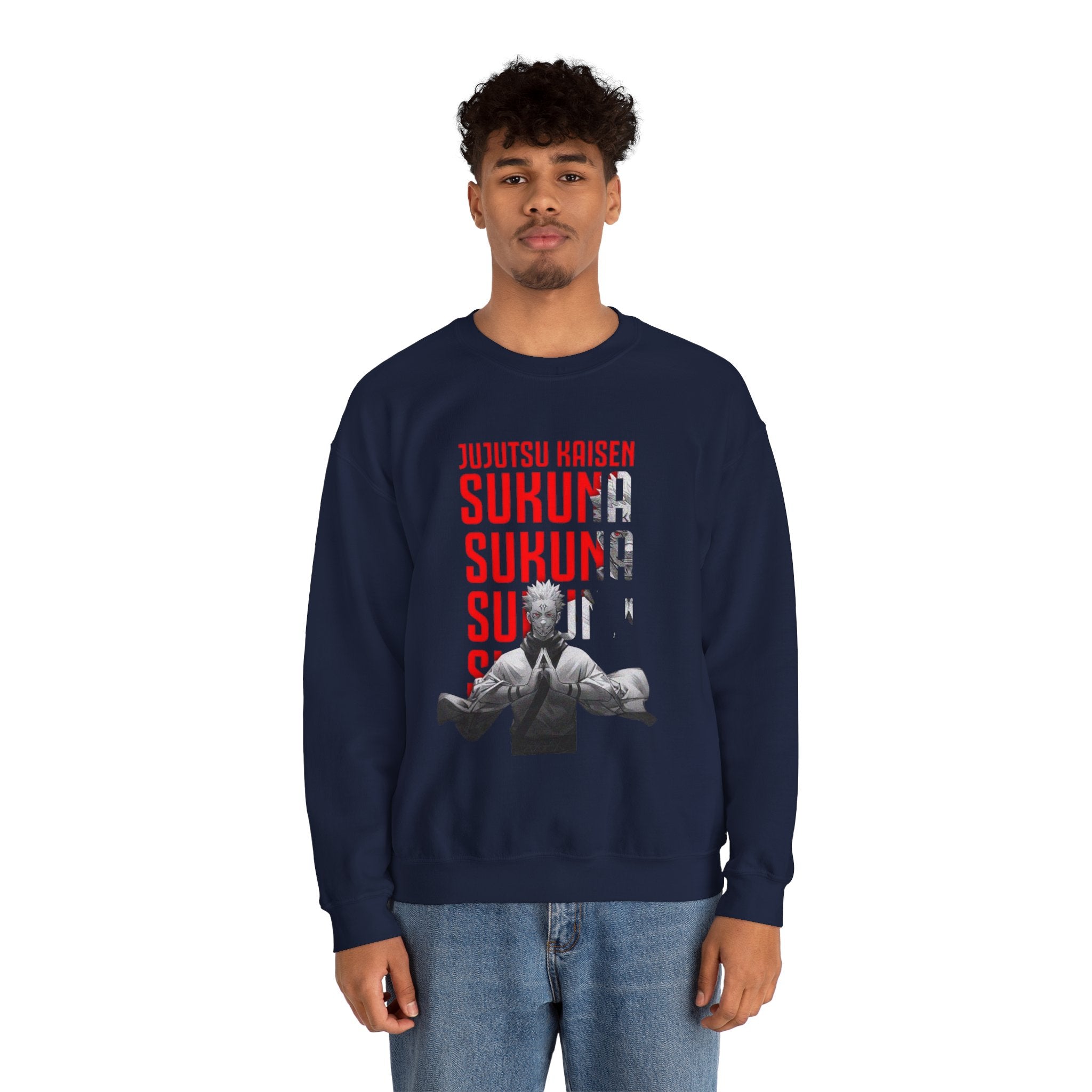 Jujutsu Kaisen Sukuna Graphic Crewneck Sweatshirt