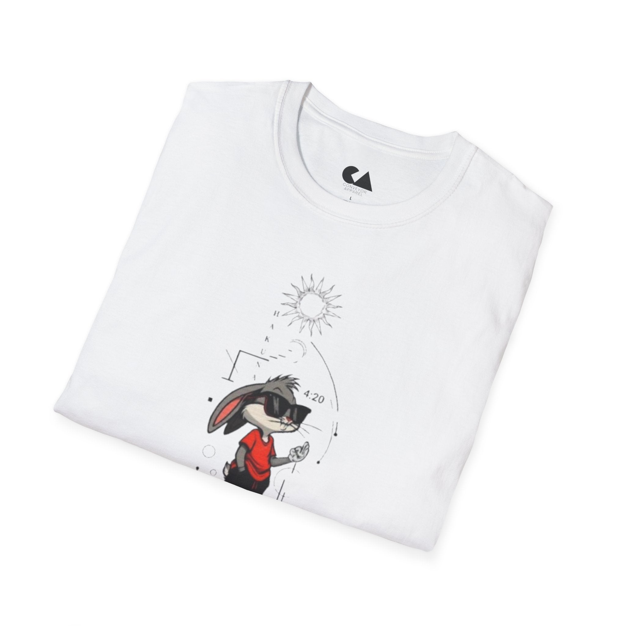 Bunny Cool Graphic T-Shirt — '4:20' Sunglasses Bunny Streetwear Tee